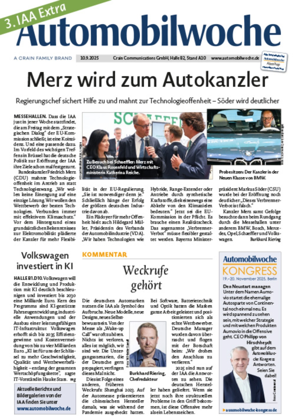 Automobilwoche Cover