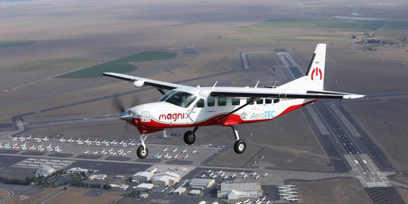 Emissionsfrei Fliegen: Diese Cessna beweist, dass es schon heute möglich ist. © magniX 