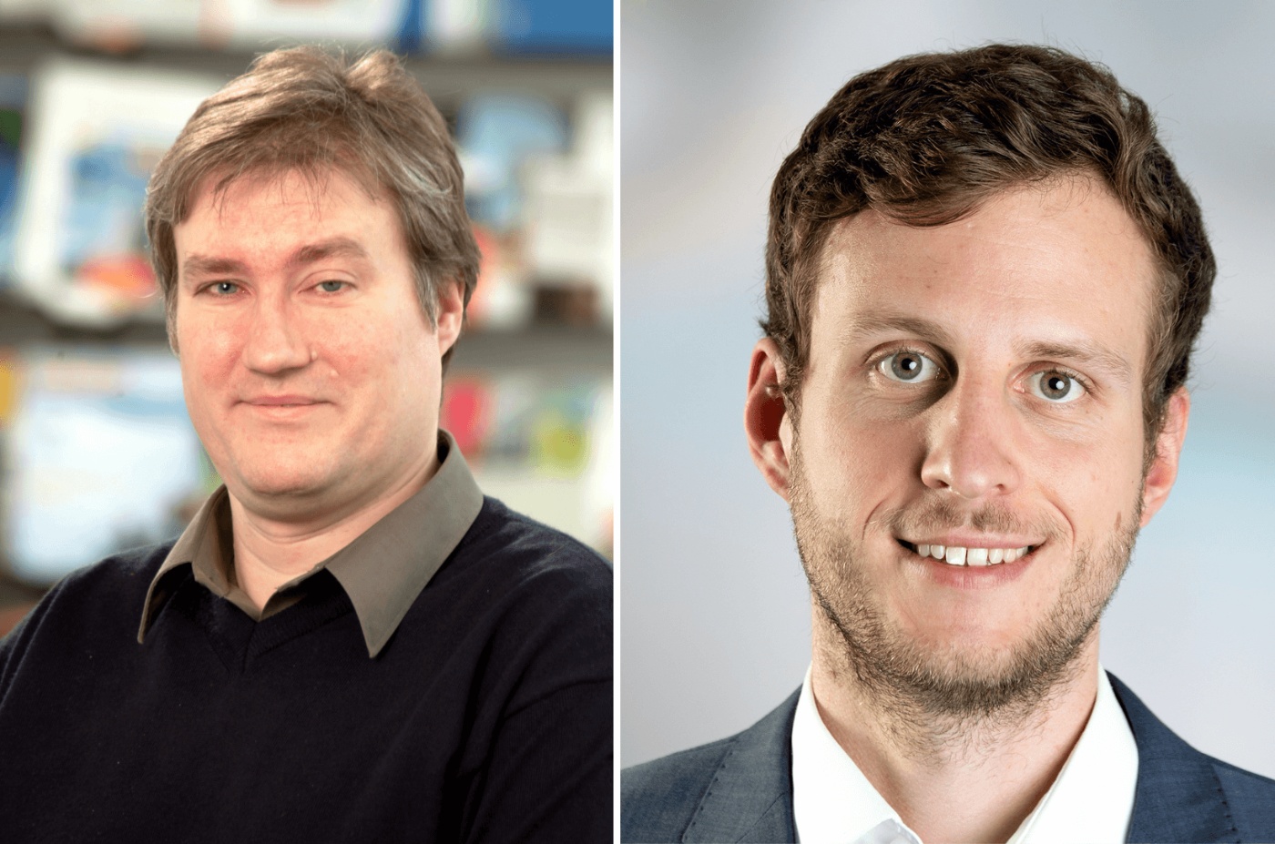 Claus Doll (l.) currently coordinates the People Mobility working group of the Fraunhofer Transport Alliance at the Fraunhofer ISI. Konstantin Krauß is a researcher at Fraunhofer ISI in the Competence Center "Sustainability and Infrastructure Systems". © Fraunhofer ISI 