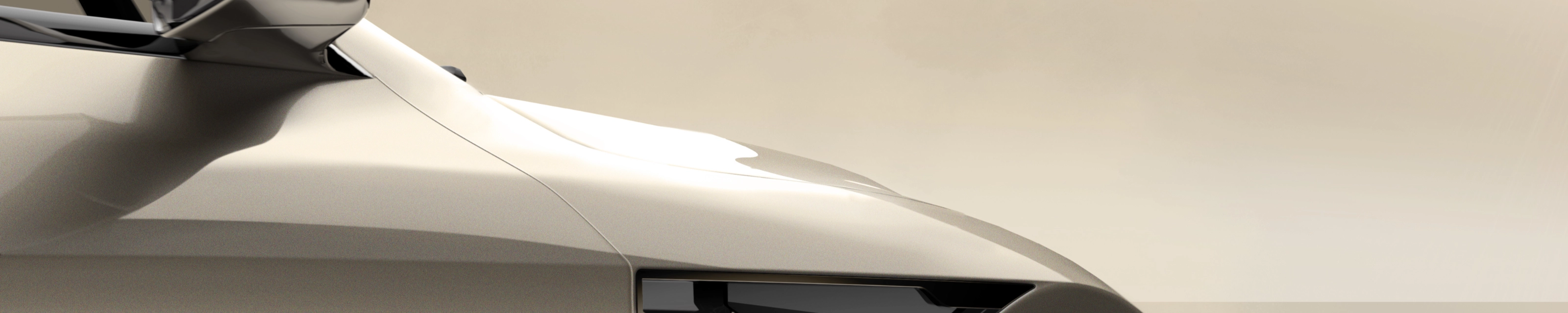 Windshield view showing integrated sensor unit behind the rearview mirror.