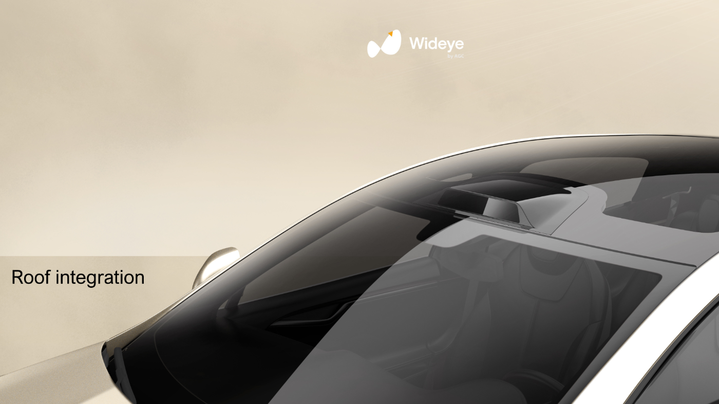Close-up of car fender showing integrated side camera and smooth surface design.
