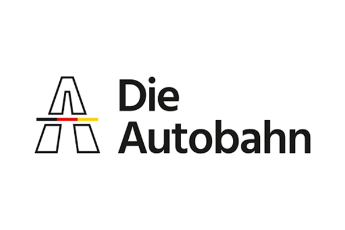 Logo of Die Autobahn with stylized A symbol and black text.