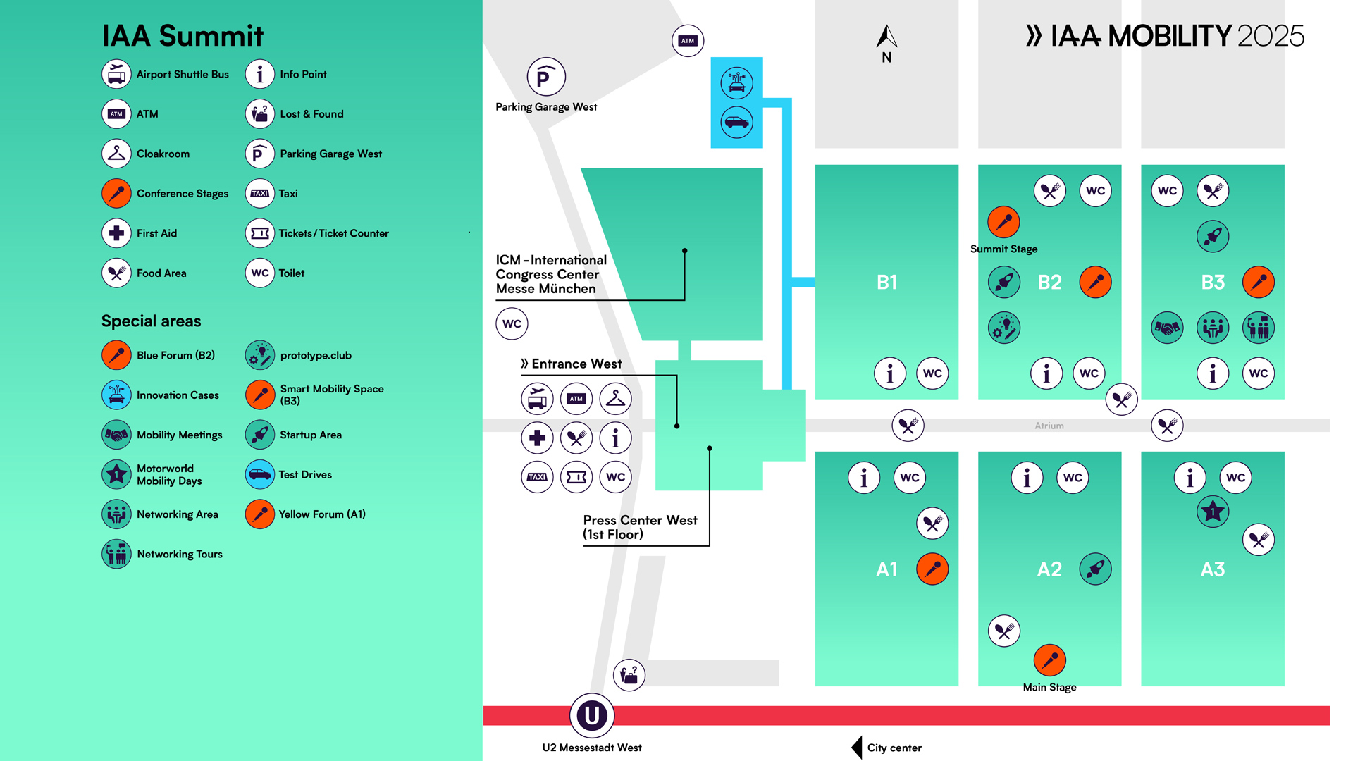 Site map of IAA Summit 2025